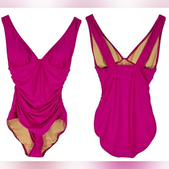 J.Crew Fuchsia Pink Cruisewear Pool Beach Party Swimwear - Picture 3 of 7